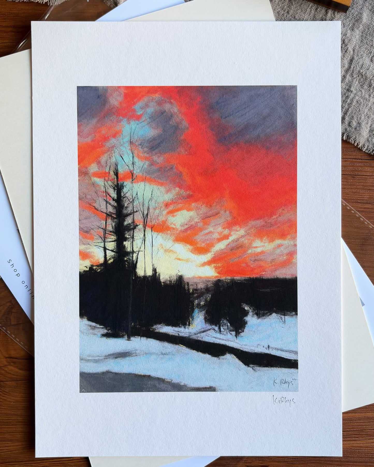 Winter Fire — A4 Fine Art Print