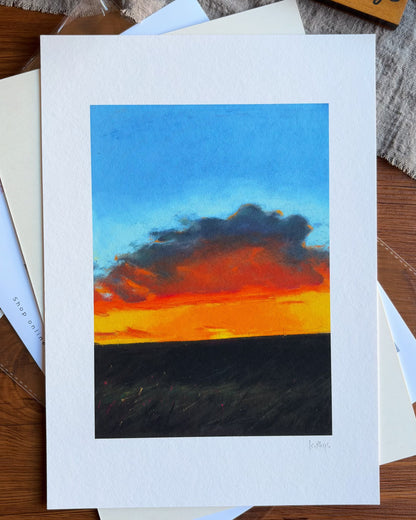 Ember Cloud — A4 Fine Art Print