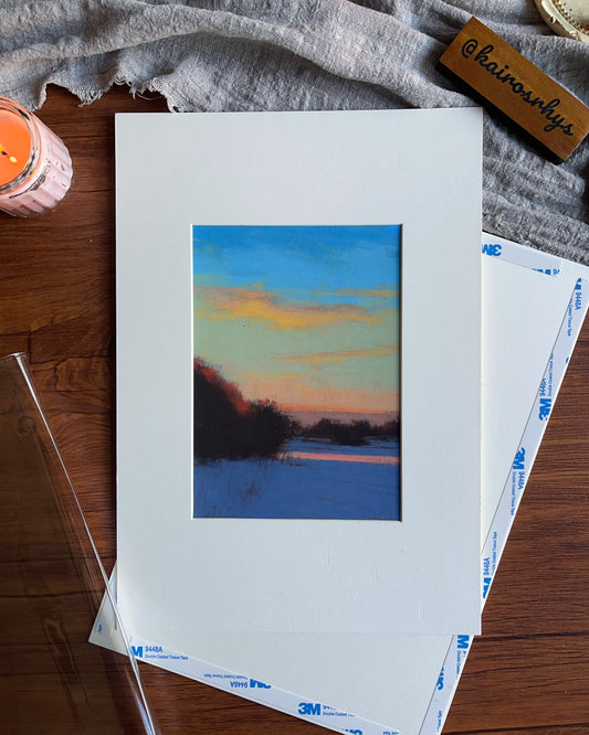 Evening silence in pastel tones