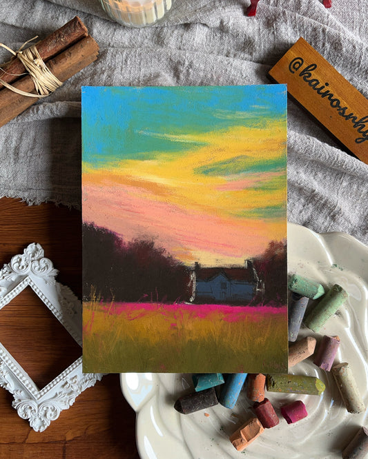 Evening colors over a quiet home