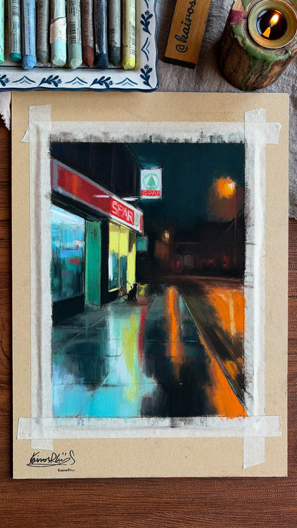 Colours on the Wet Pavement