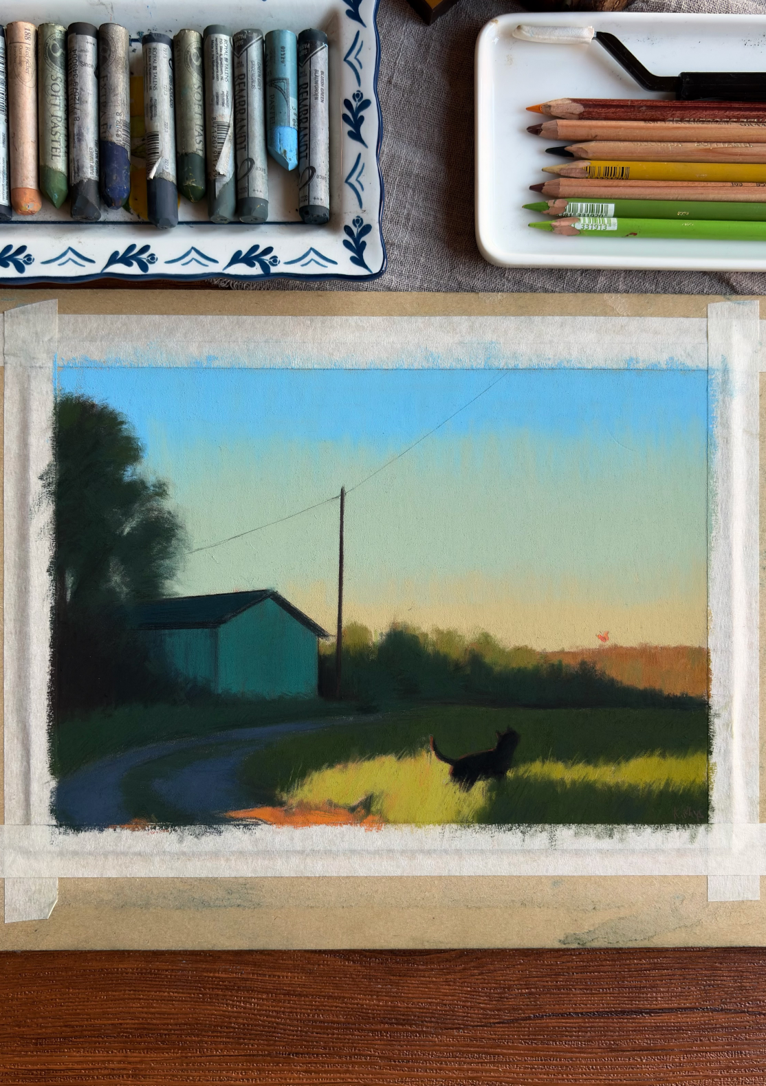 Dusk by the Cottage