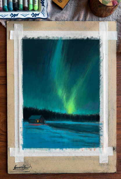 A Small Light Beneath the Aurora