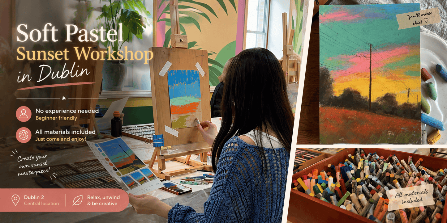 Soft Pastel Sunset Painting Workshop dublin 2